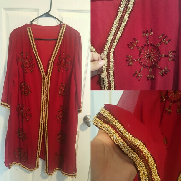 Chiffon Embroidered Tunic - Salwar Kameez - Picture 1 of 1